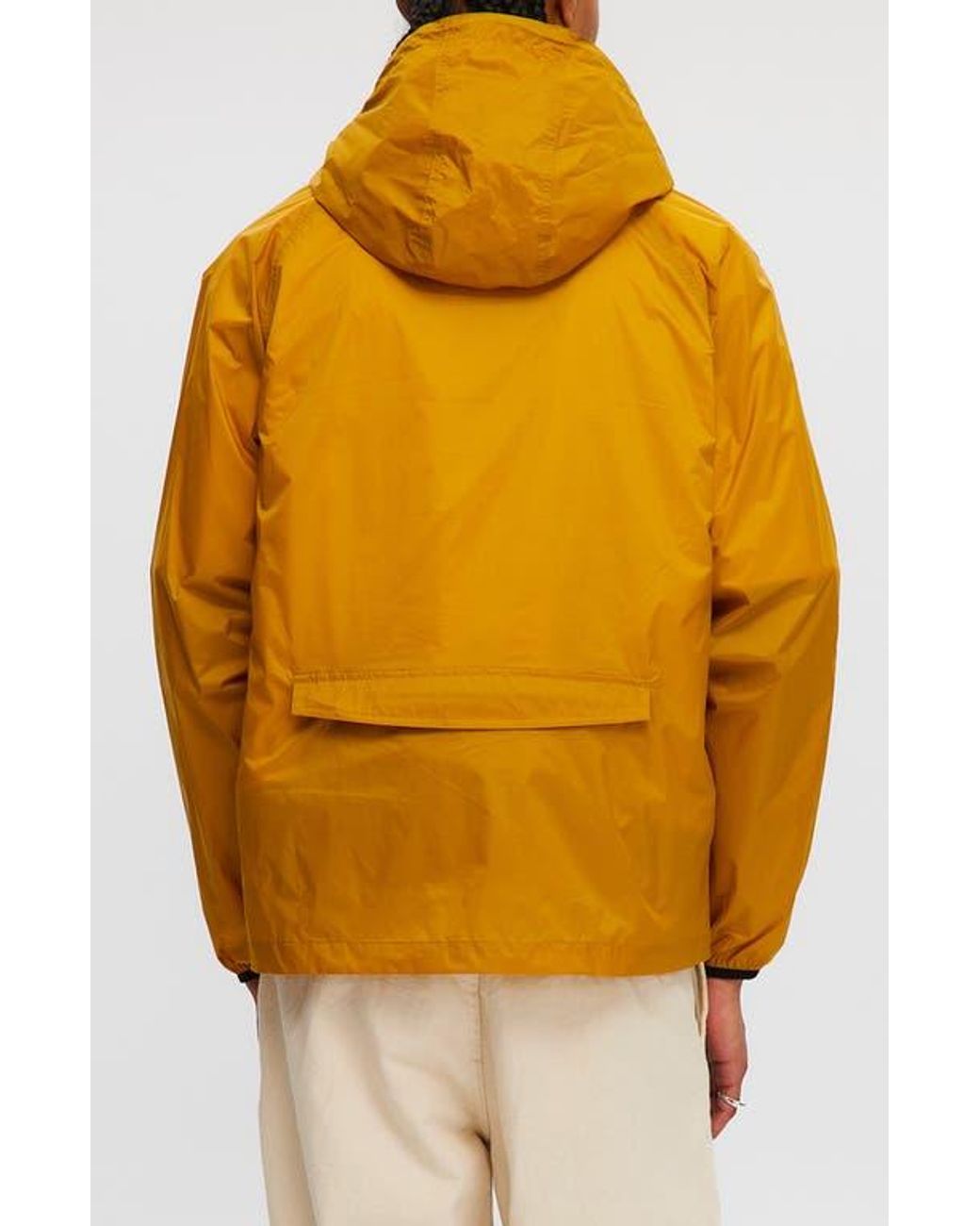 Noize Orange Hooded Windbreaker for men