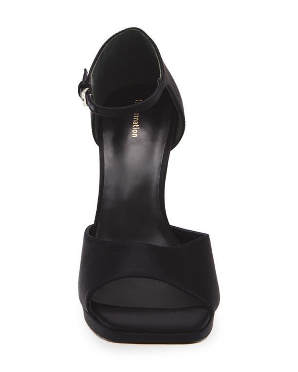 Reformation Black Gloria Platform Sandal