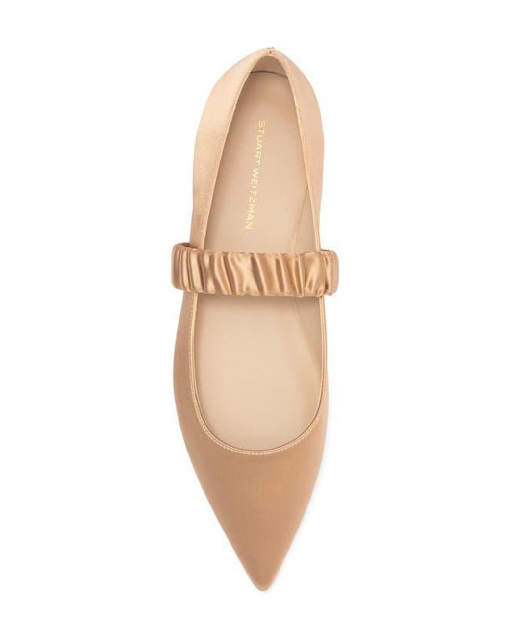 Stuart Weitzman Natural Maxine Ballet Flat