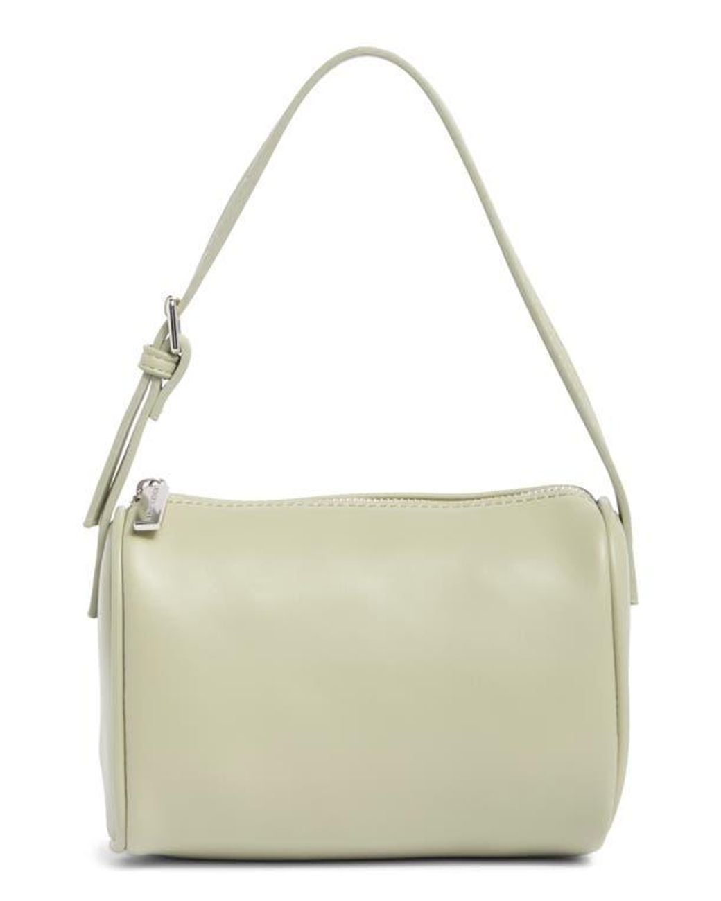 BCBGMAXAZRIA Barrel Faux Leather Shoulder Bag in Metallic | Lyst