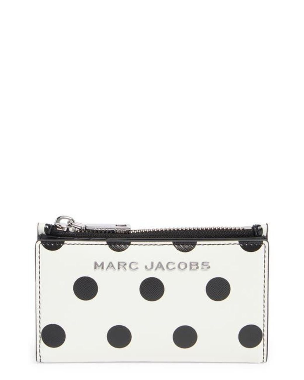 Marc Jacobs Spot Medium Flat Wallet in Black | Lyst