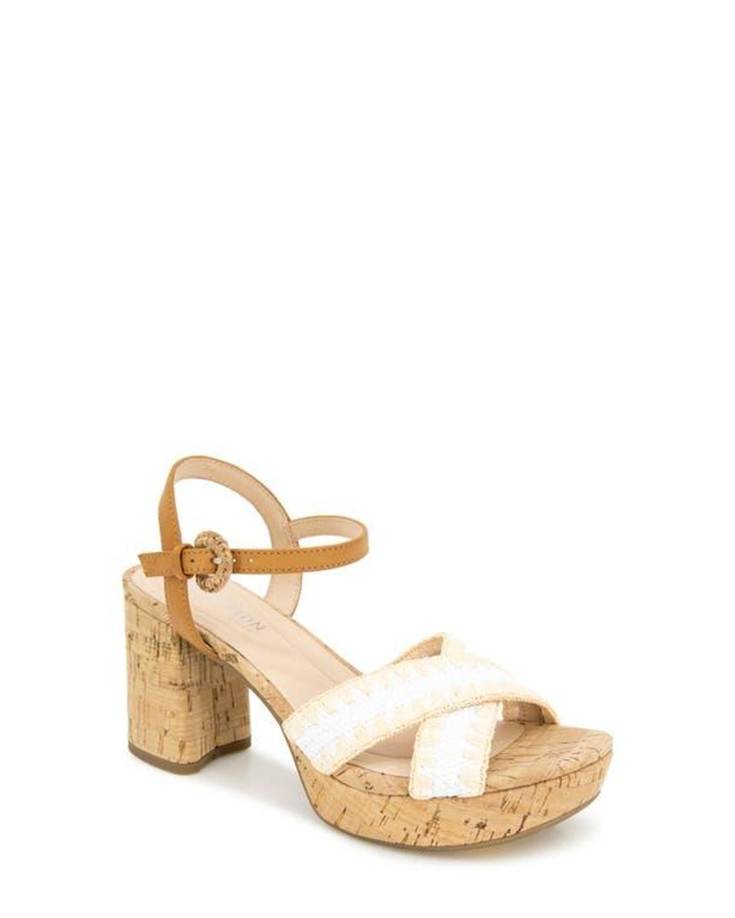 Kenneth Cole Metallic Reeva Platform Sandal