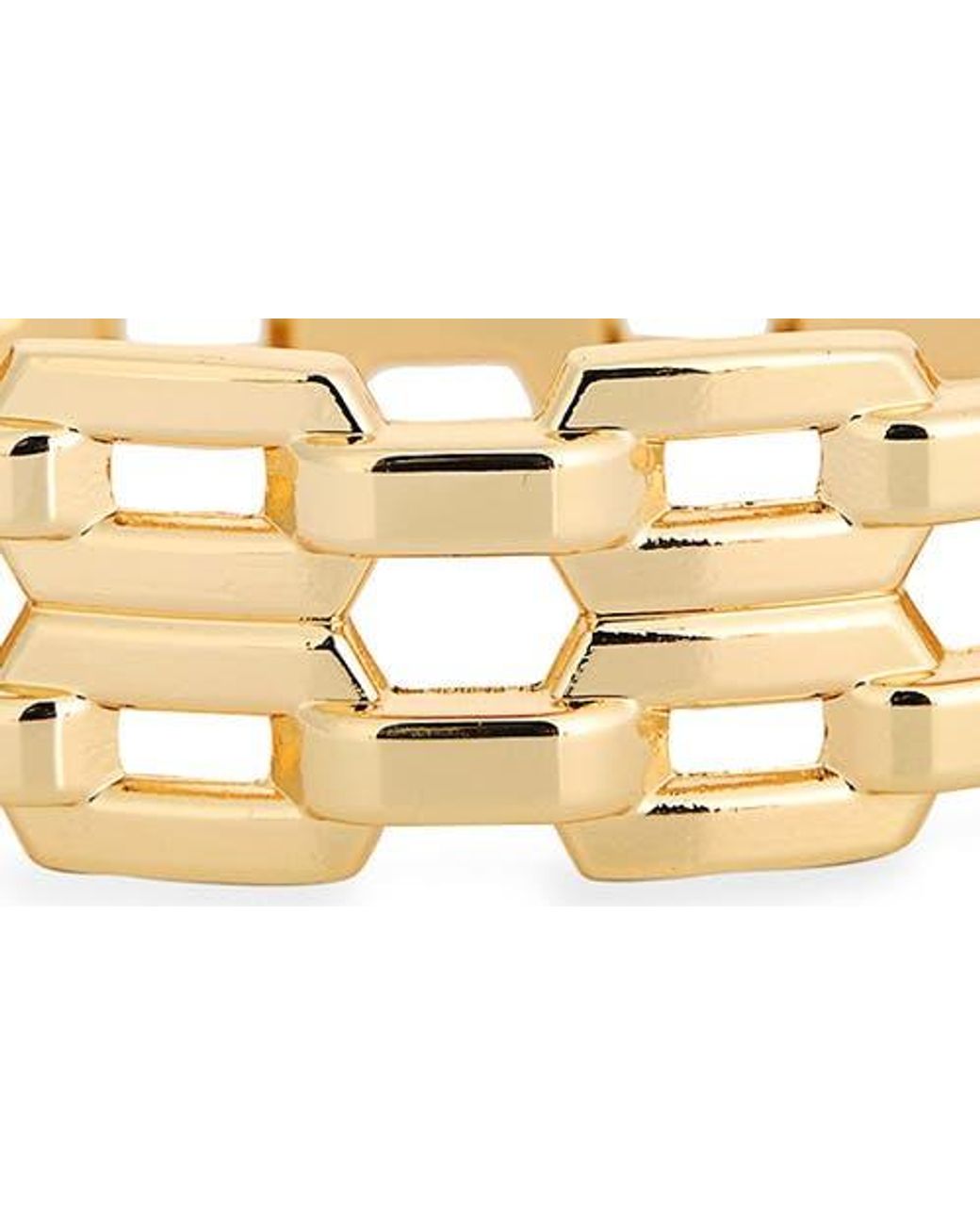 Leith Metallic Chain Link Cuff Bracelet