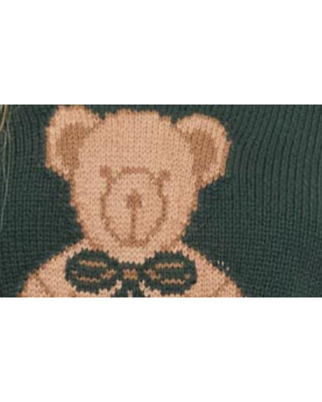 Blu Pepper Green Teddy Bear Pullover Sweater