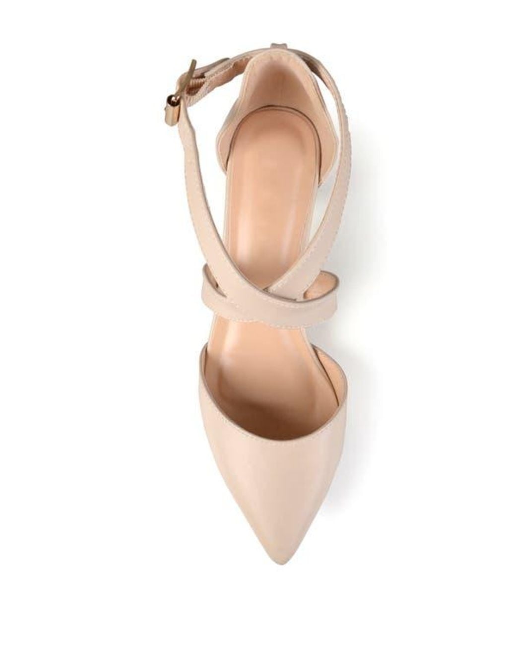 Journee Collection Pink Riva Crossover Pump