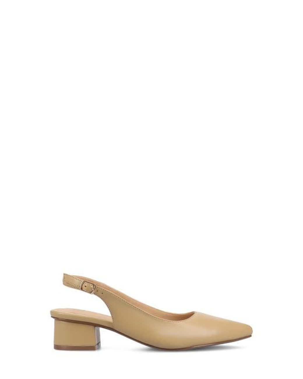 Journee Collection Metallic Sylvia Slingback Pump