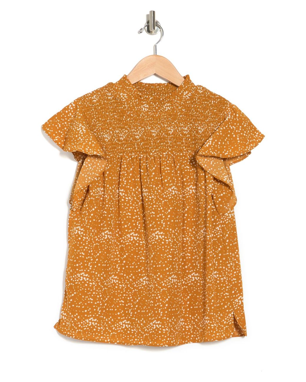 Wishlist Short Sleeve Smocked Top In Gucci Combo At Nordstrom Rack