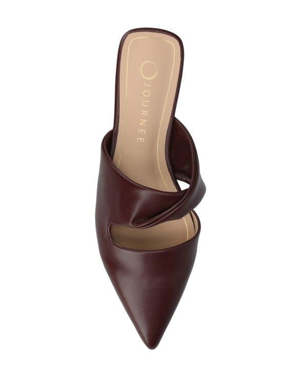 Journee Collection Brown Enniss Flat Mule