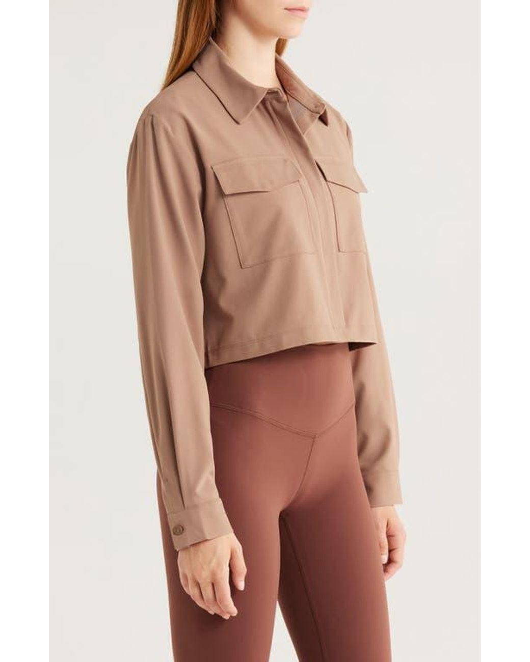 Beyond Yoga Red Midtown Crop Jacket