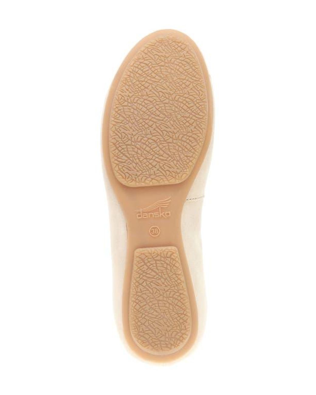Dansko White Mollie Ballet Flat