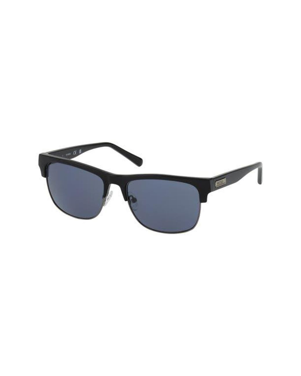 Guess Blue 56Mm Square Sunglasses