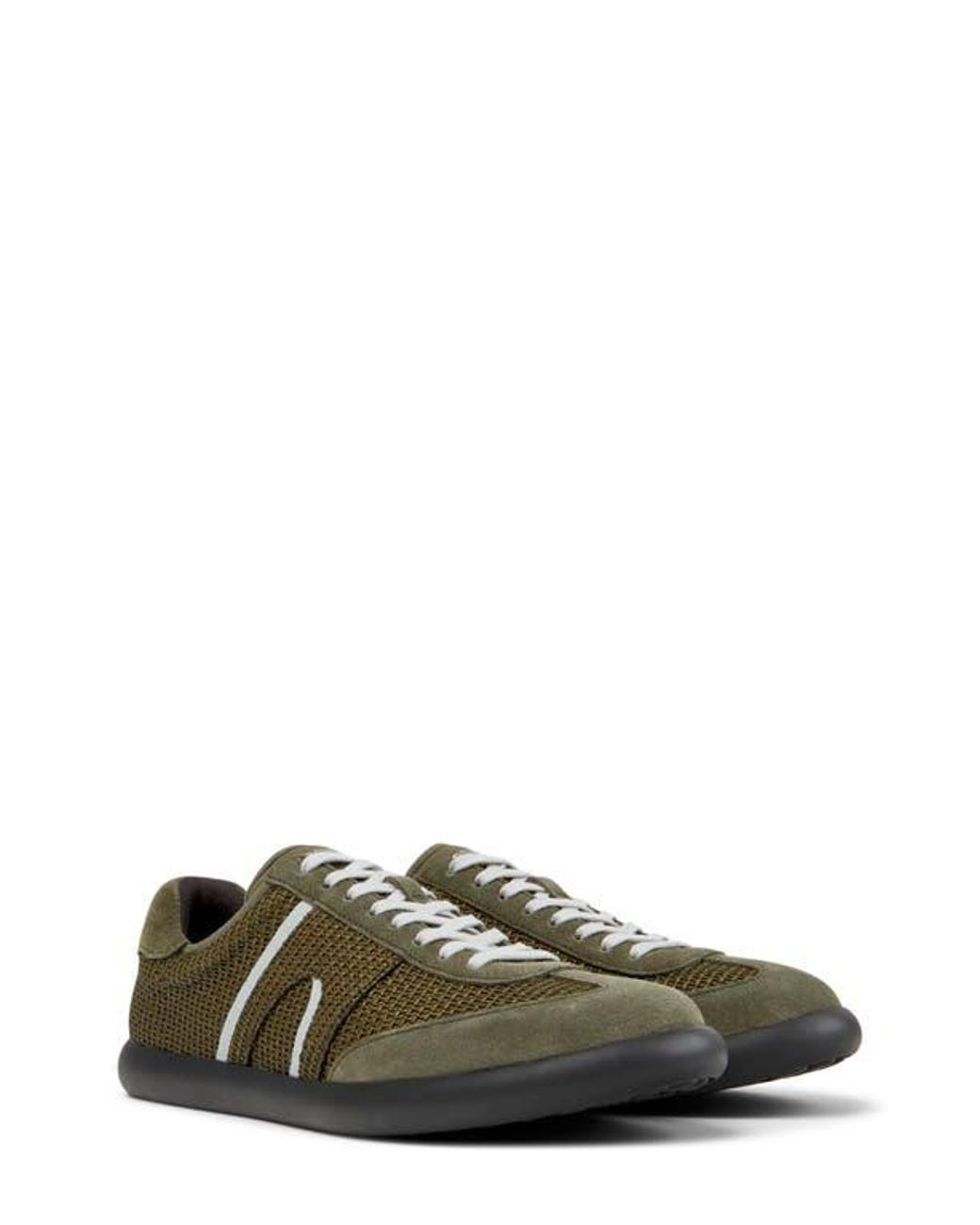 Camper Green Pelotas Soller Lyocell Tencel And Suede Sneakers for men