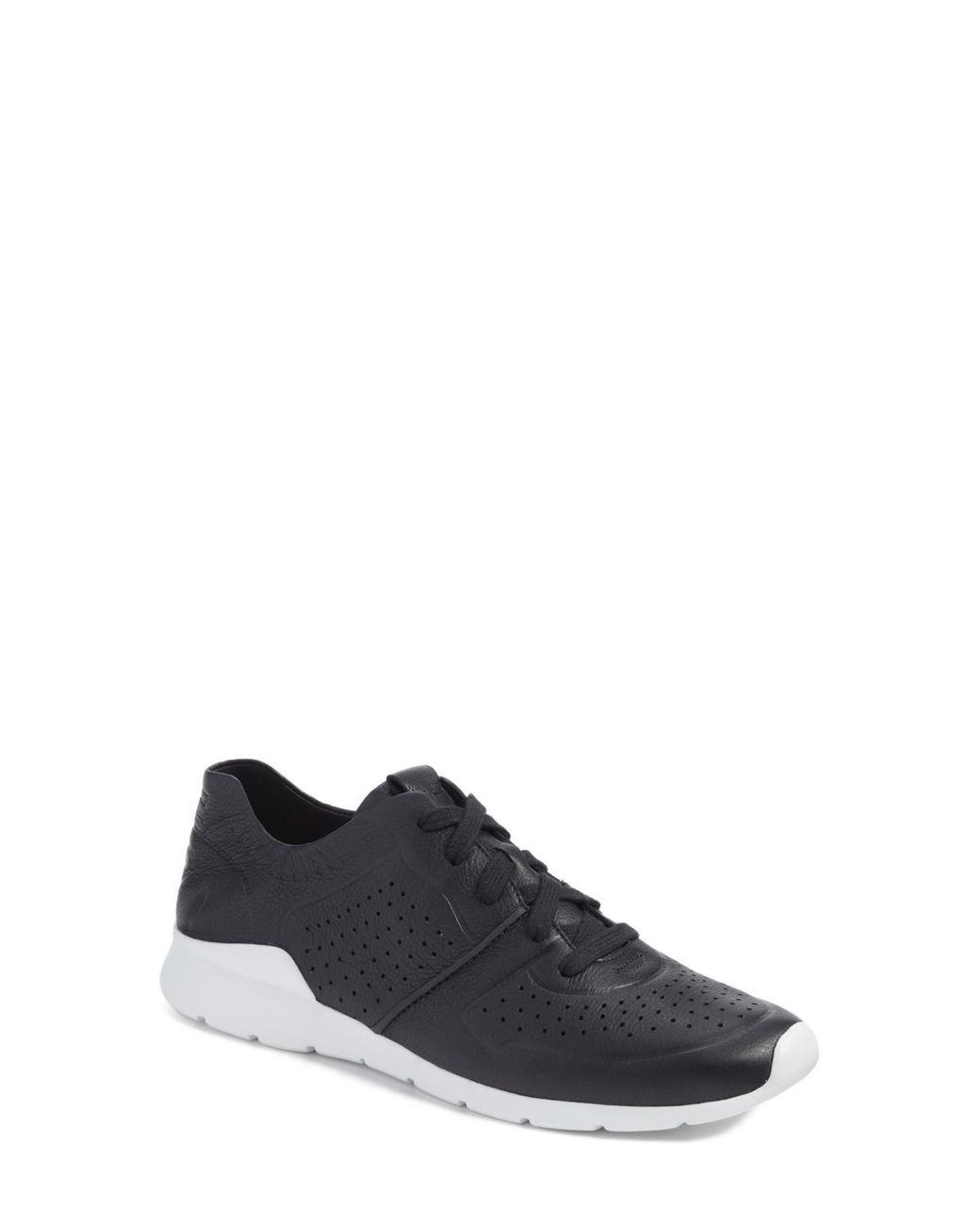 UGG Leather Tye Sneaker in Black | Lyst