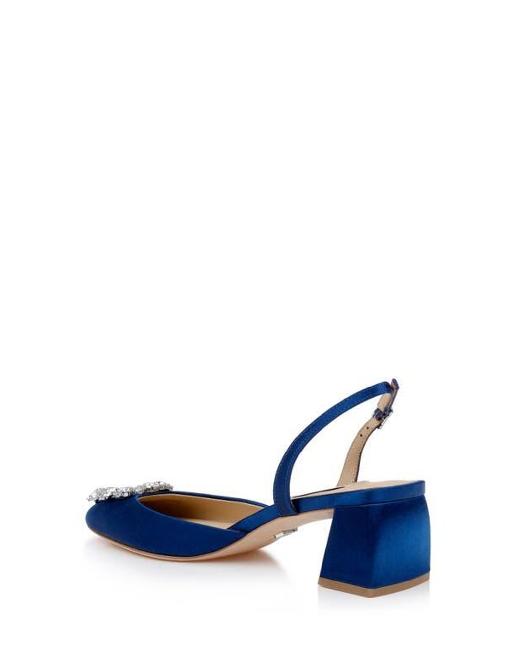 Badgley Mischka Blue Vivia Slingback Pump