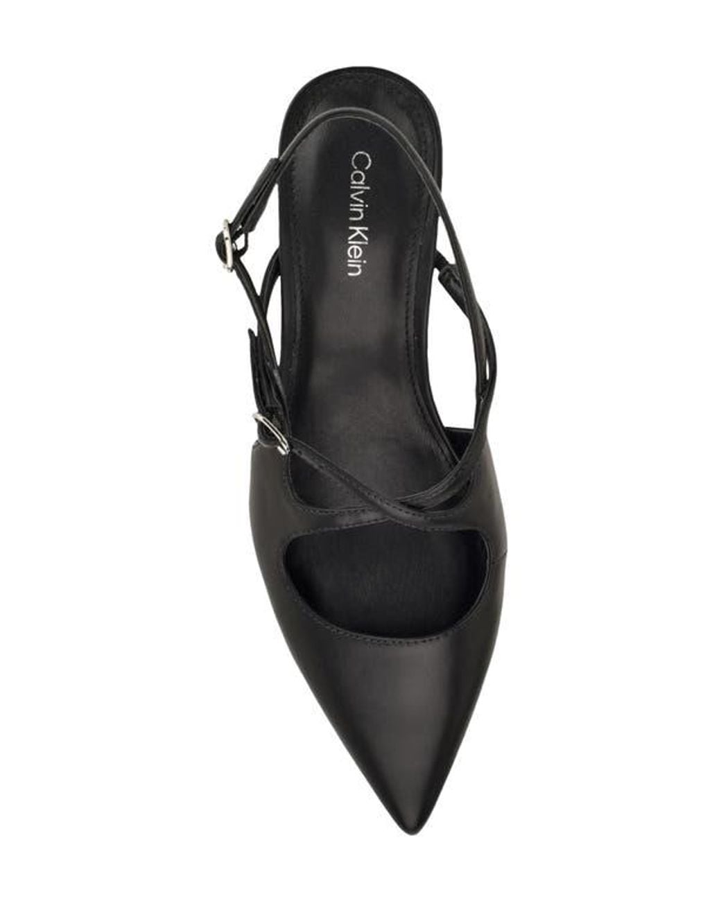 Calvin Klein Black Vierra 2 Slingback Pump