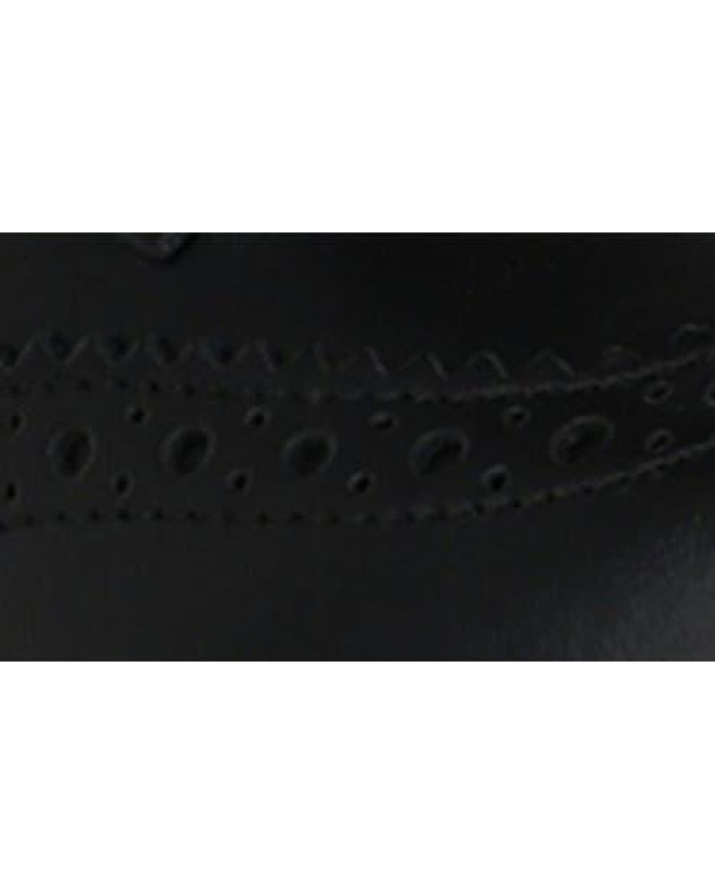 McQueen Black Liquid Brogue Derby
