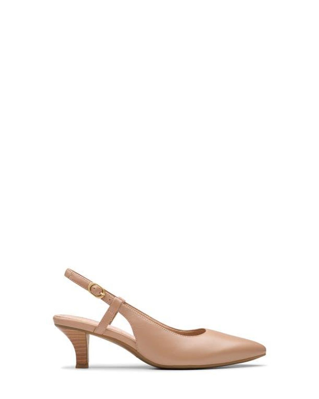 Clarks Multicolor Slingback Leather Pointy-Toe Pumps