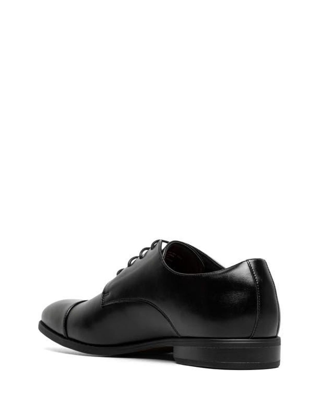 Stacy Adams Black Nelson Cap Toe Derby for men