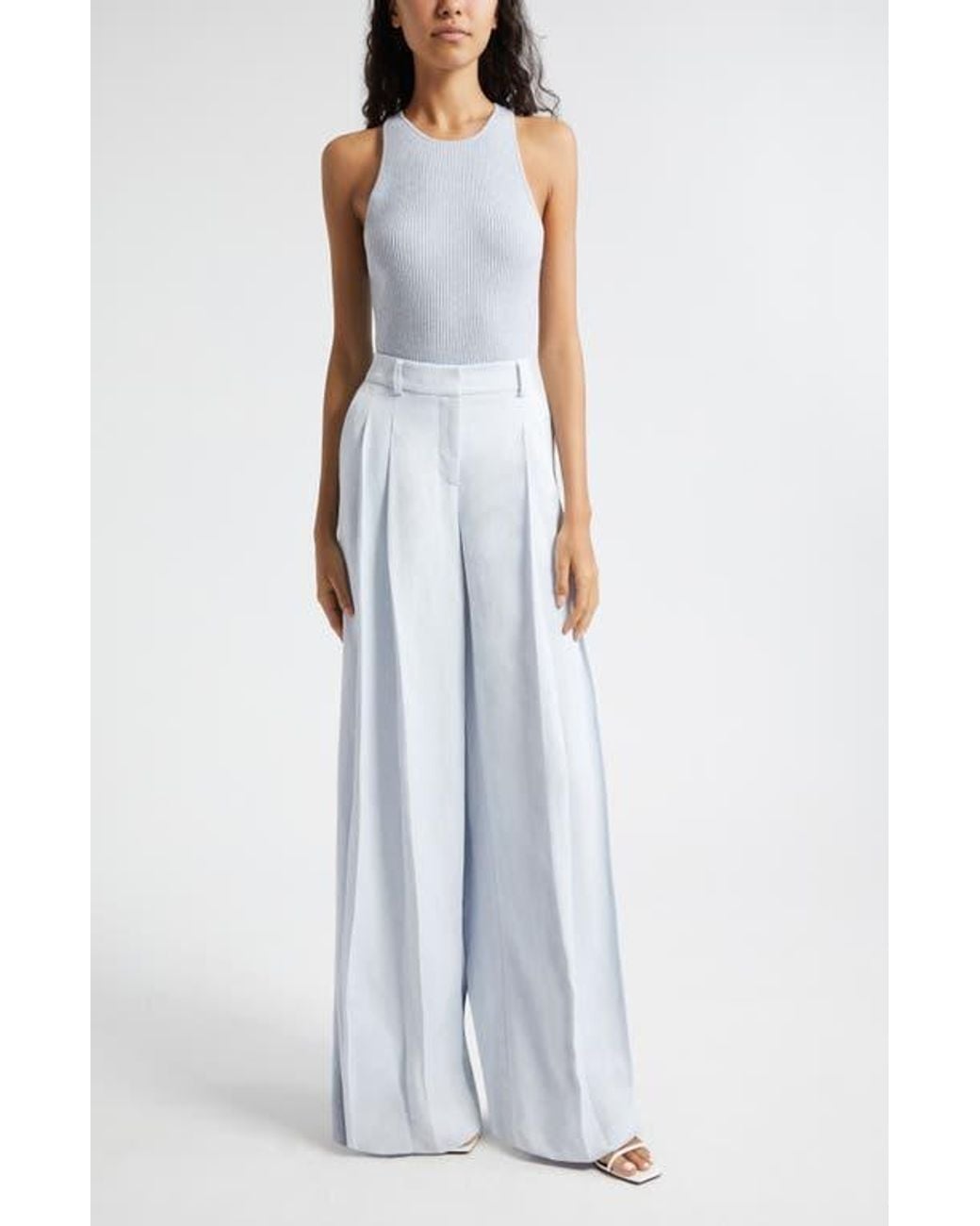Twp Blue New Didi Wide Leg Pants