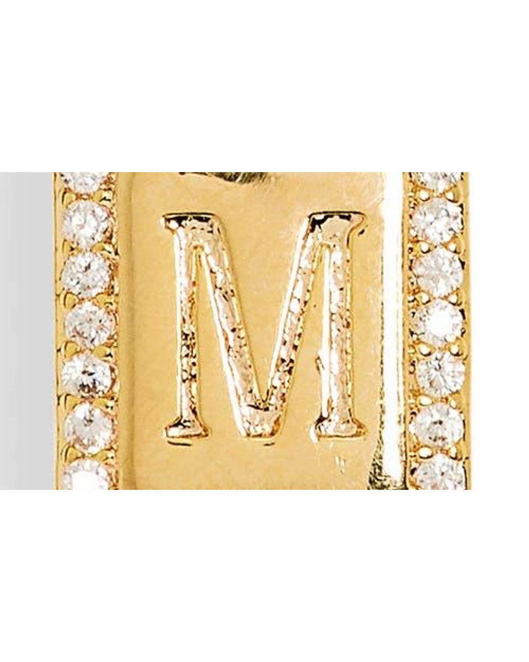 Leith Metallic Initial Pendant Necklace