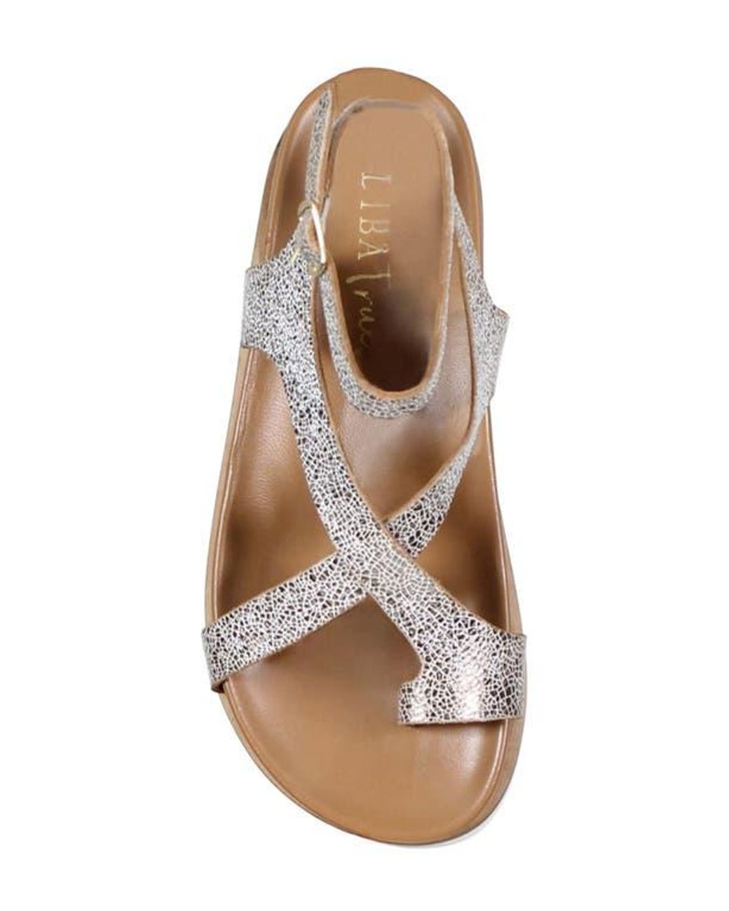 Diba True Brown Carn Ival Ankle Strap Toe Loop Sandal