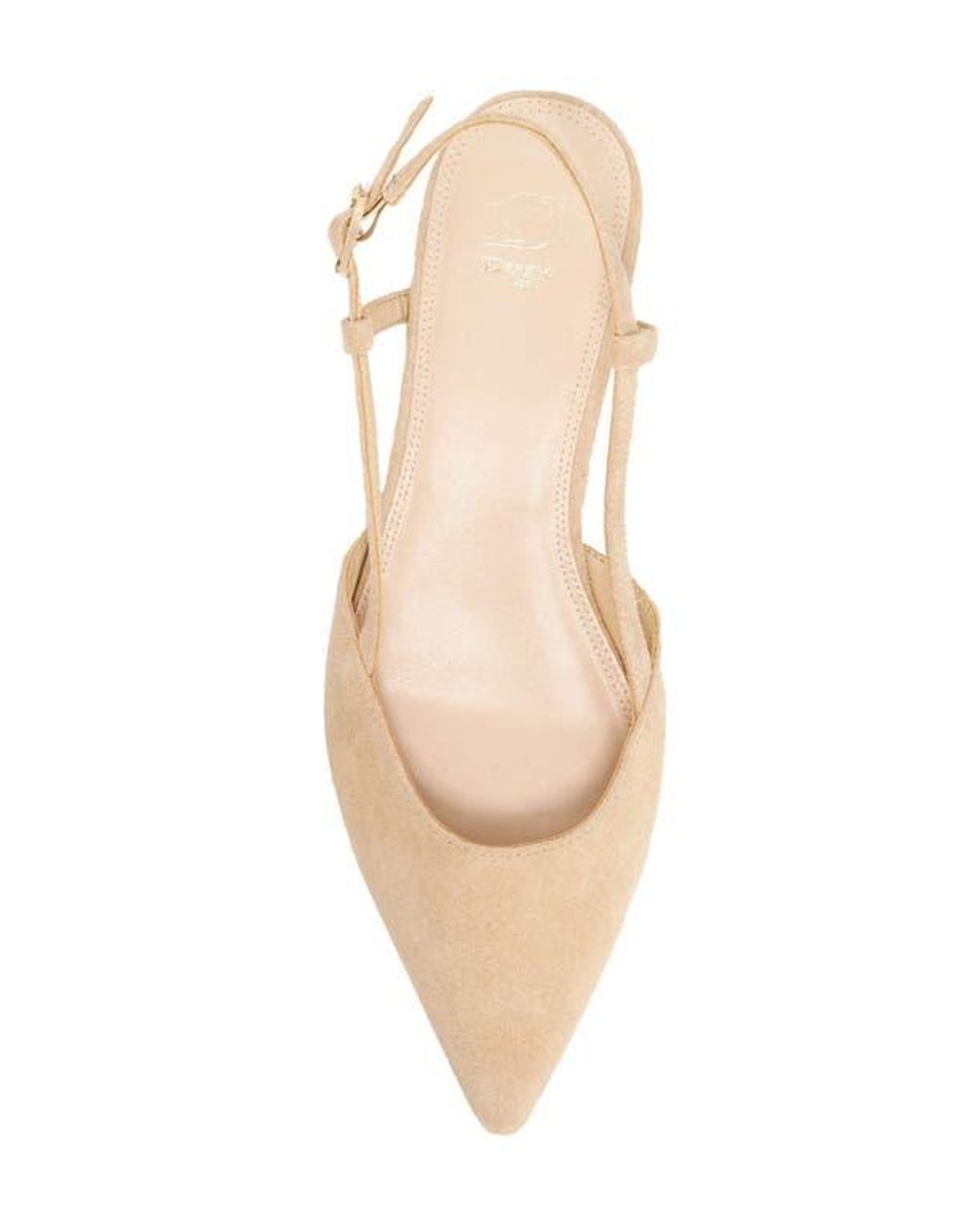 Dune White Homie Leather Slingback Pump