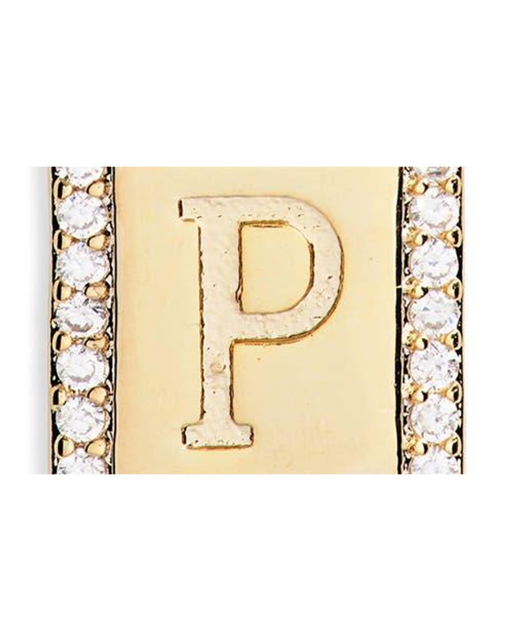 Leith Metallic Initial Pendant Necklace