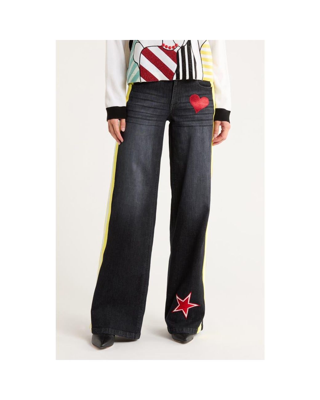 Alisha Lacey Low Rise Baggy Jeans