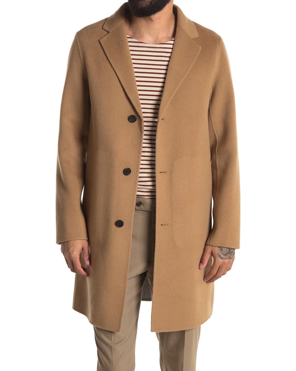 Theory Delancey Double-face Wool Cashmere Tailored Coat for Men - Lyst