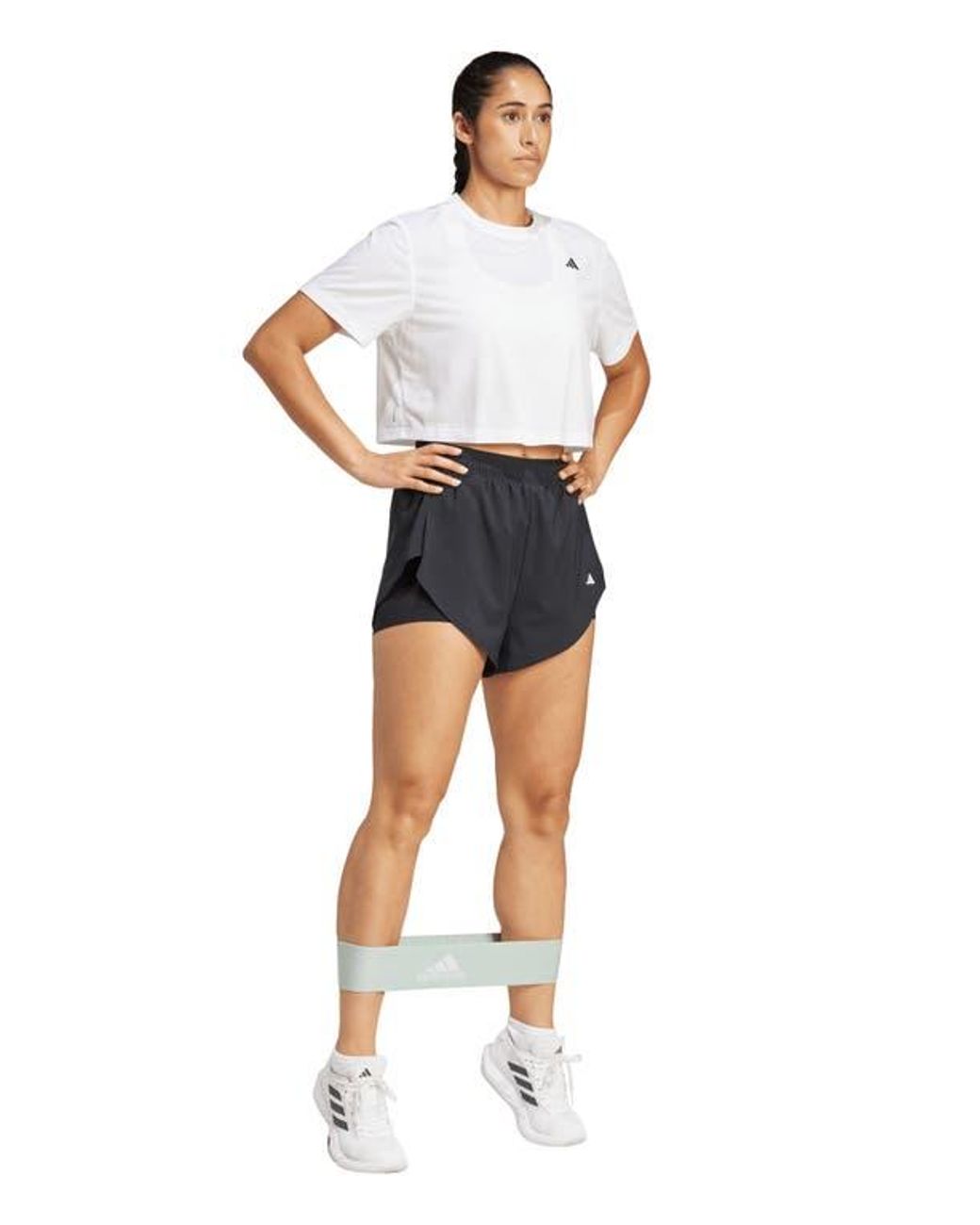 Adidas White Train Essentials Boxy Workout T-Shirt