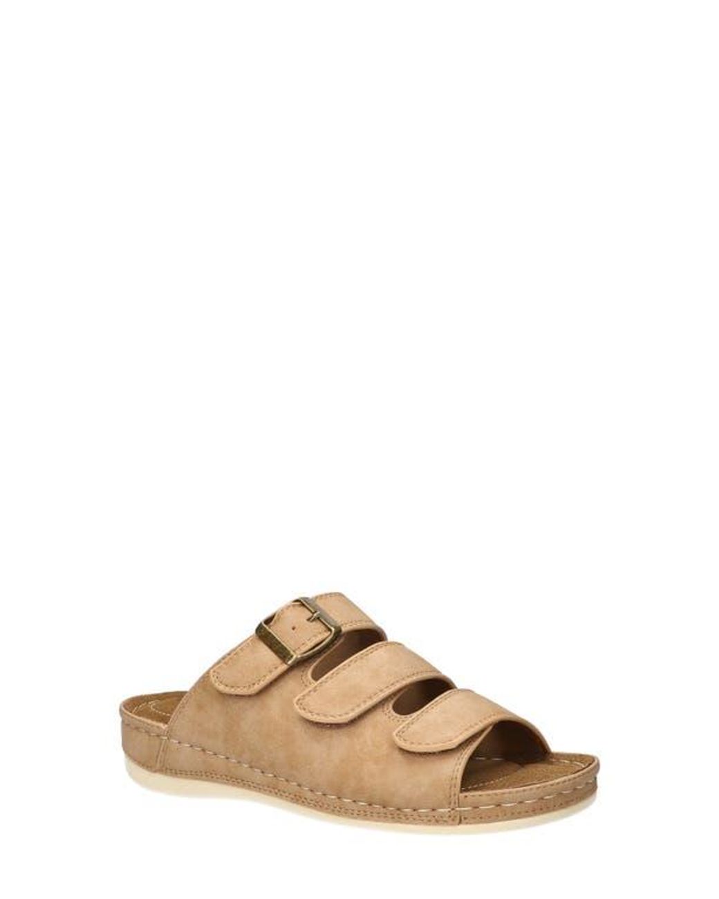 Easy Street Brown Pinterry Slide Sandal