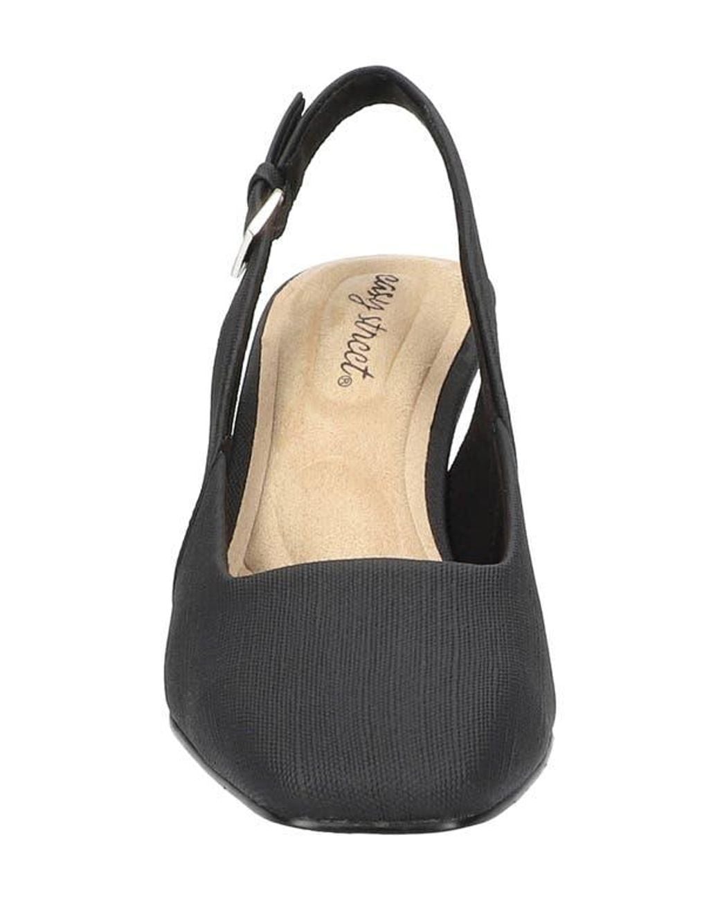 Easy Street Black Ritsa Slingback Pump