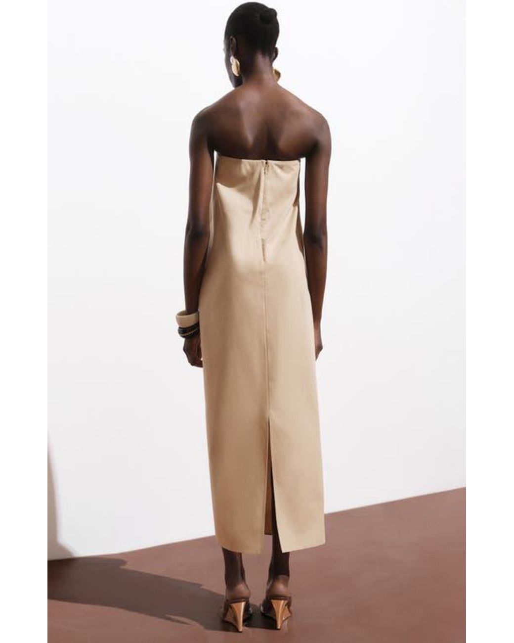 mango pleated a line dress Maison Tara Mini Dress, 12 / Orange main image 1