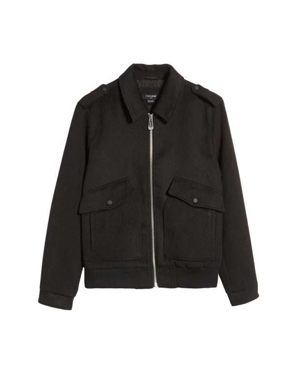 Noize Black Maxwell Bomber Jacket for men