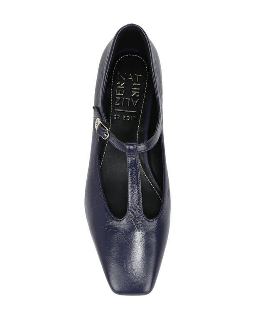 27 EDIT Naturalizer Blue Bella T-Strap Flat