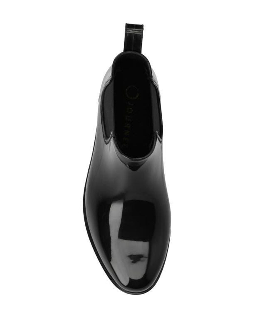 Journee Collection Black Drizzle Waterproof Rain Boot