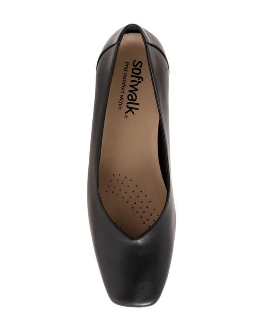 Softwalk® Black Vellore Flat