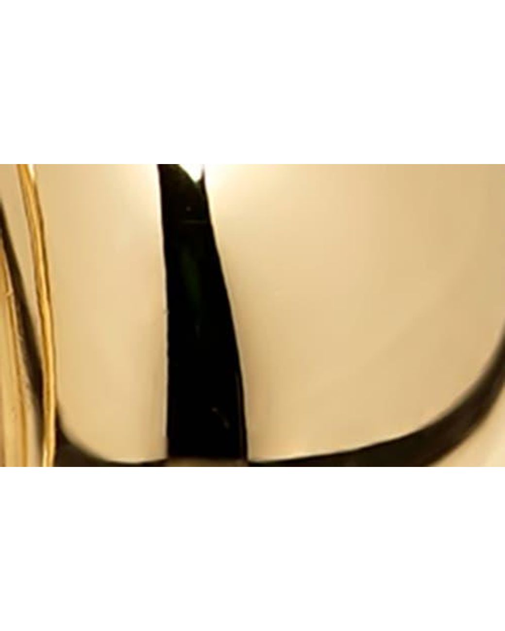 DEVATA Metallic Teardrop Hoop Earrings