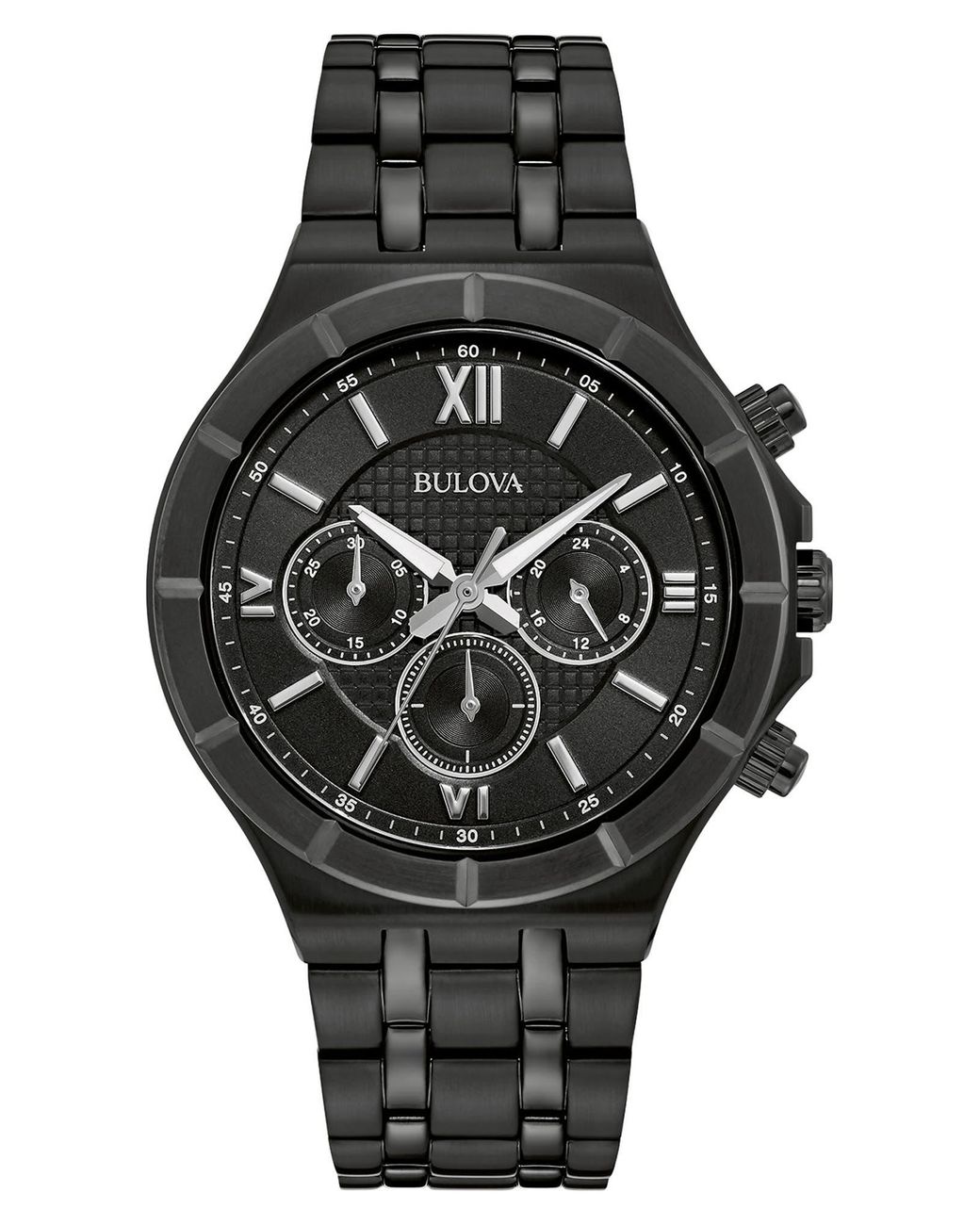 Bulova Classic Chronograph Collection Bracelet Watch in Black for Men
