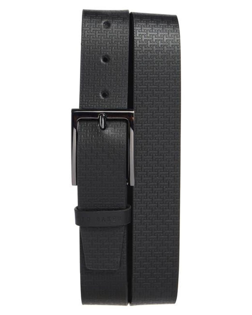 Ted Baker Black Leather Belt for men