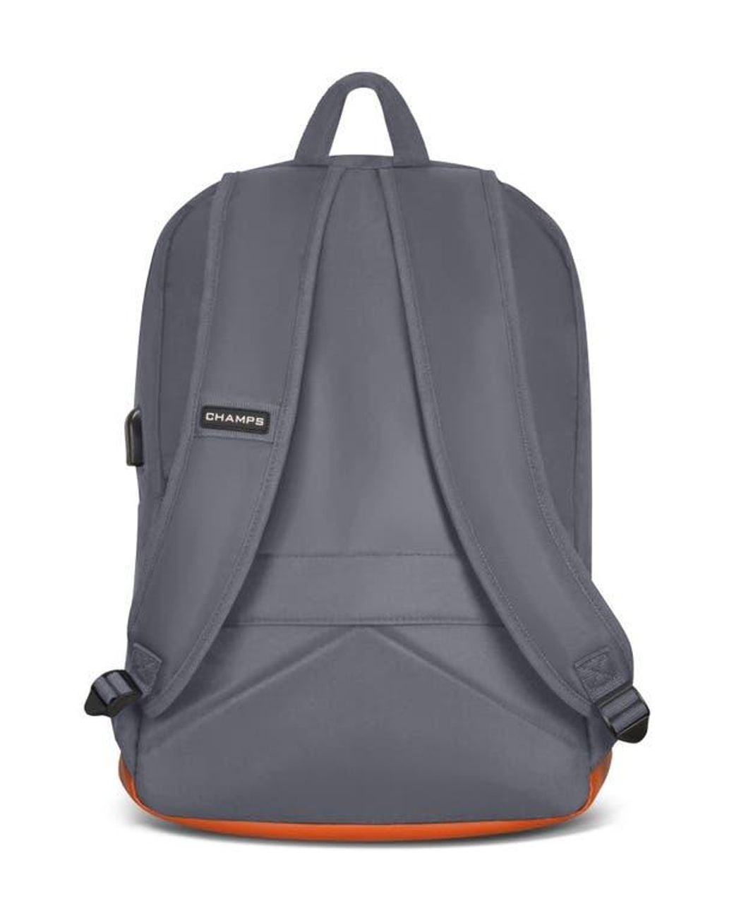 CHAMPS Gray Water Resistant Nylon Backpack for men