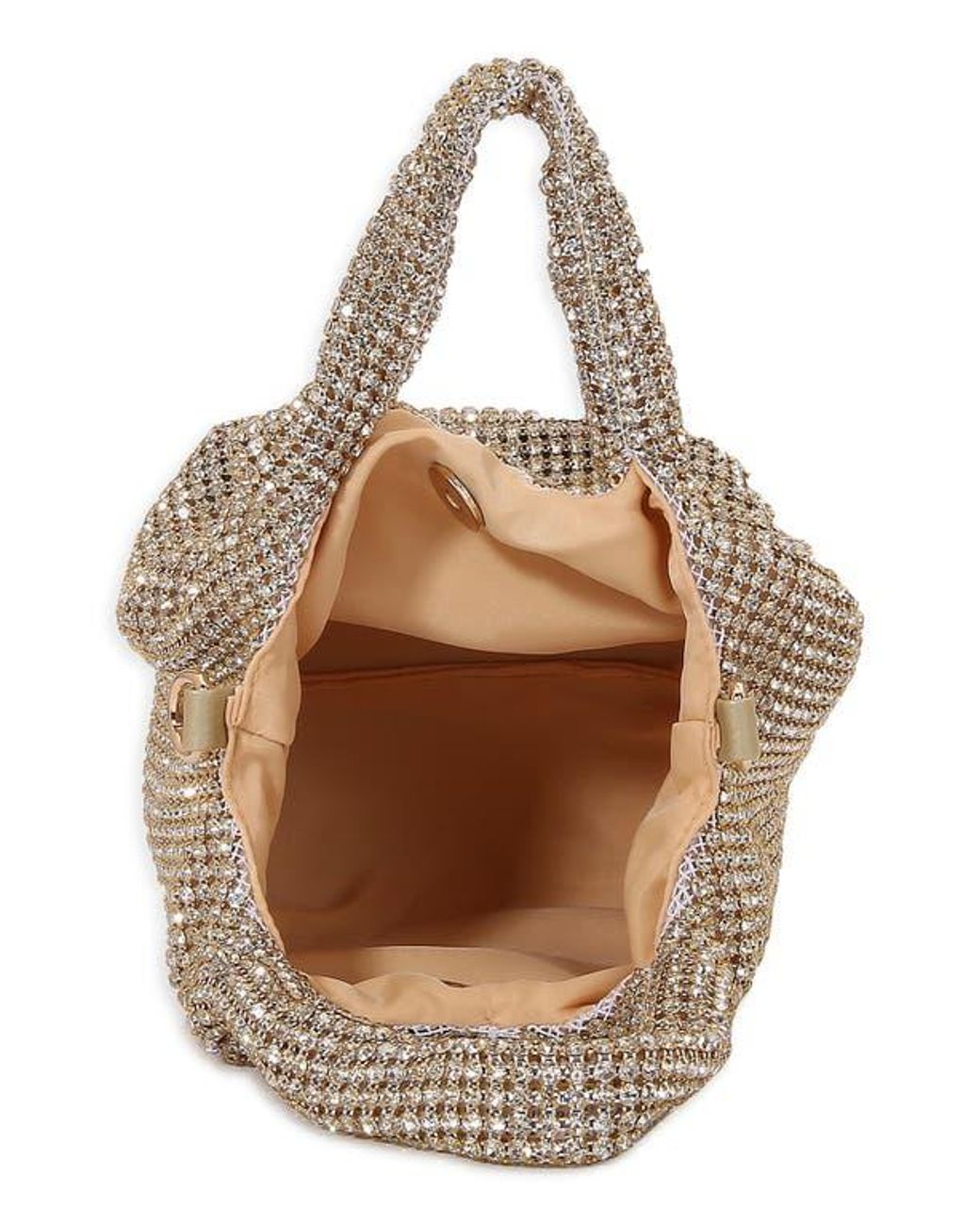 BERNESS Metallic Crystal Bucket Bag