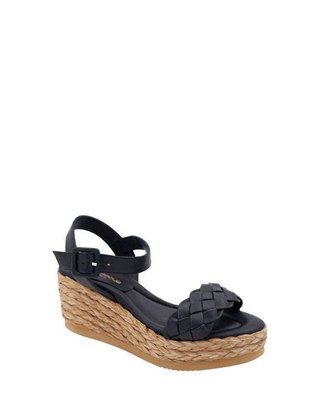 Andre Assous Blue Cecilia Wedge Platform Sandal