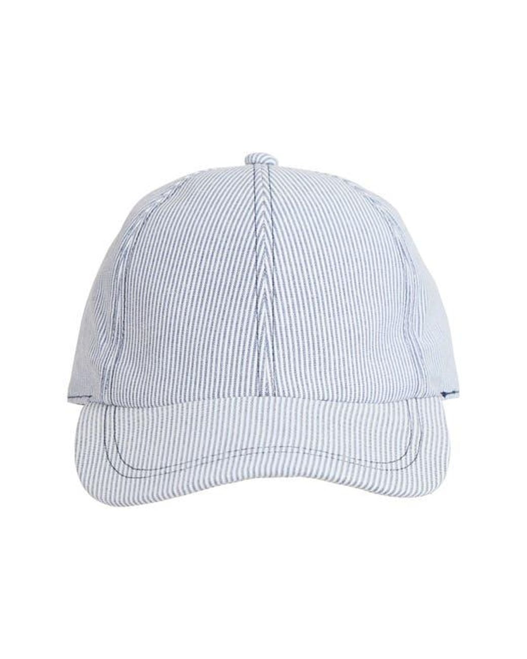 Bruno Magli Blue Stripe Baseball Cap