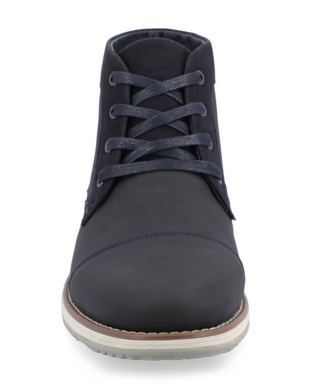 Vance Co. Black Austin Cap Toe Chukka Boot for men