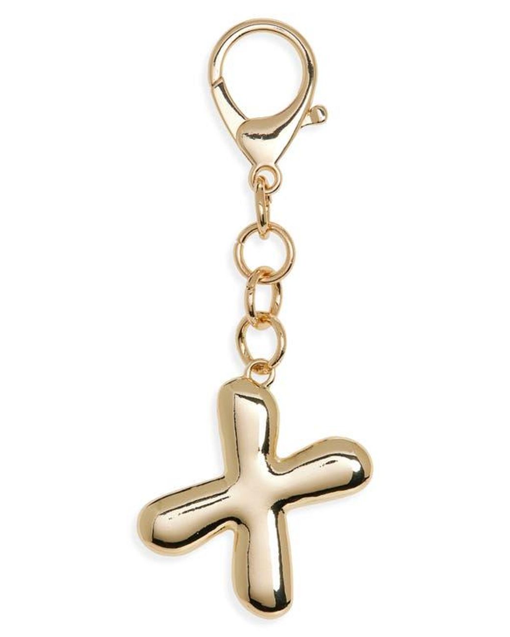 Leith Metallic Bubble Initial Bag Charm