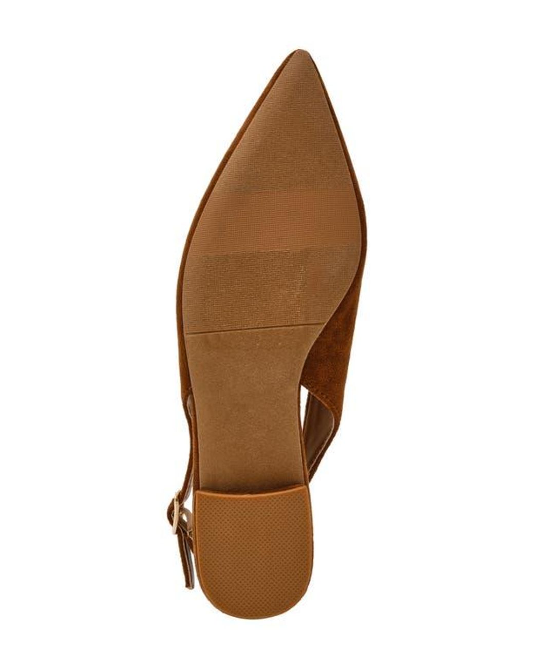 Dolce Vita Brown Empress Pointed Toe Slingback Flat