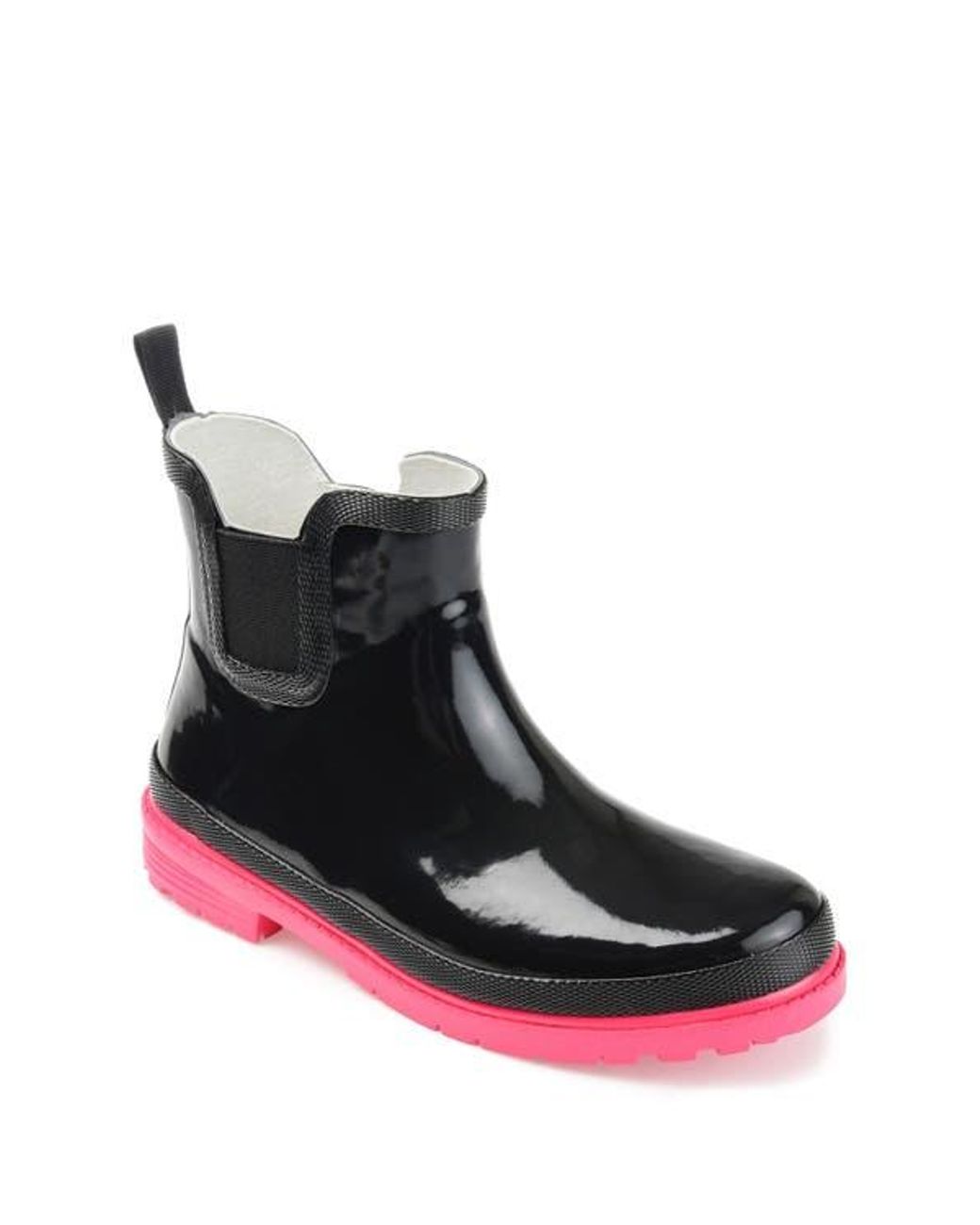 Journee Collection Black Tekoa Rain Boot