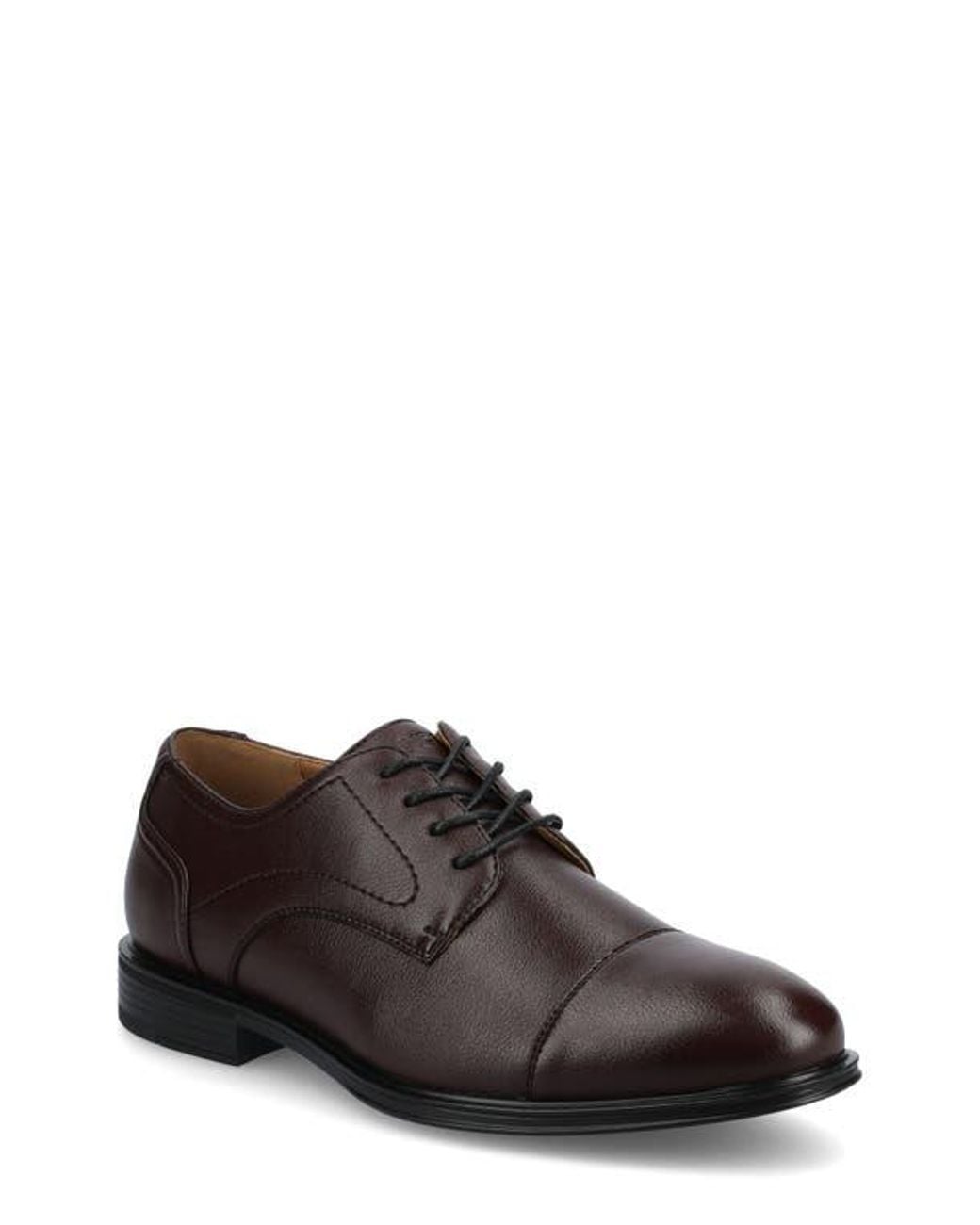 Vance Co. Black Alec Cap Toe Derby for men
