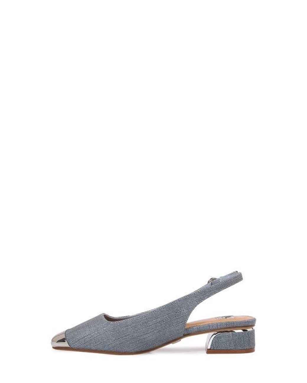 Ninety Union White Empress Tipped Slingback Pump